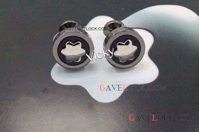 Montblanc Contemporary Montblanc Cufflinks Sale Black Plated Hot Sale